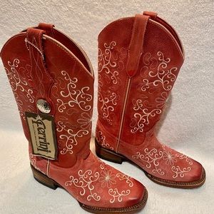 NEW FERRINI Bella Square Toe Cowboy Boots